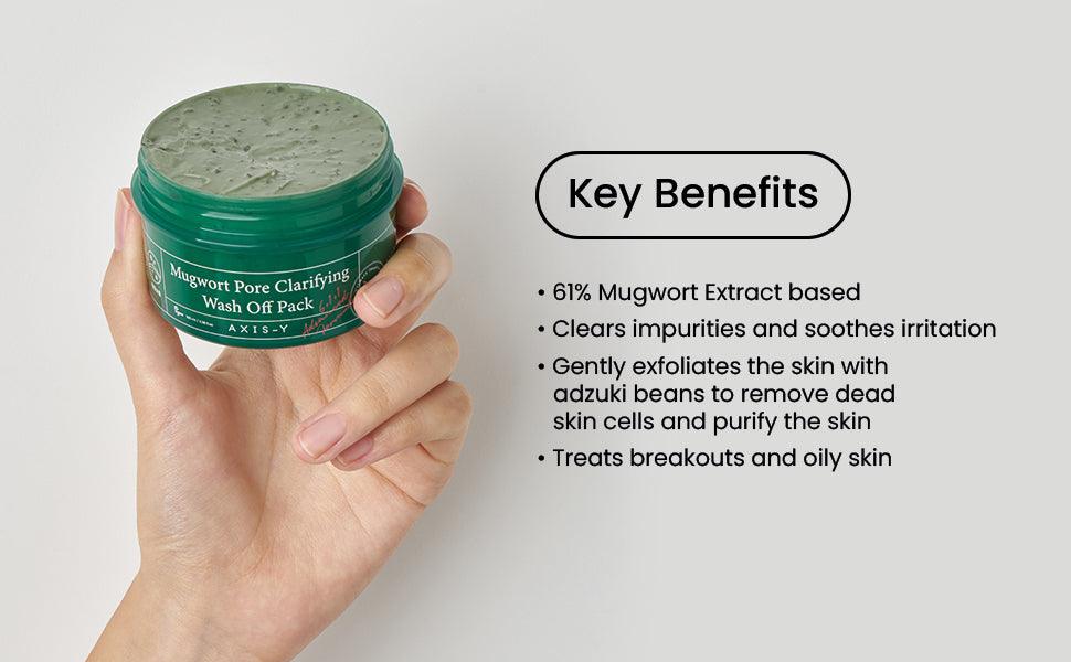 AXIS-Y Mugwort Pore Clarifying Wash Off Pack 100ml (FACE MASK)