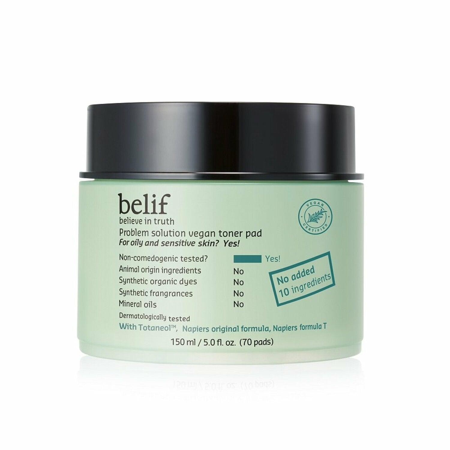 belif Problem Solution Vegan Toner Pad 150ml(70 pads) (skin pad)