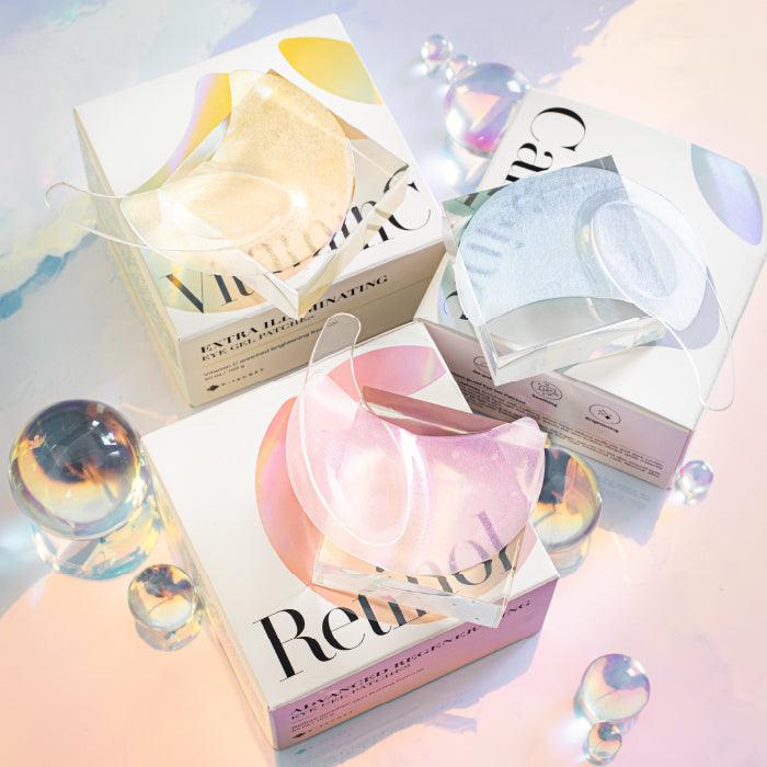 K-SECRET Eye Gel Patches Set (RETINOL + VITAMIN C CAFFEINE) 60ea/102g*3 (Eye Patches) 102 g