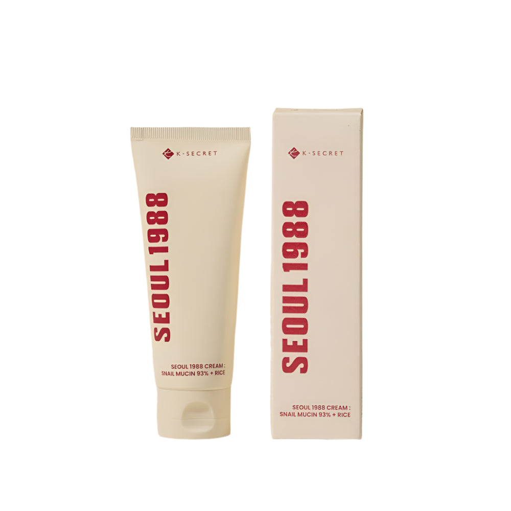 K-SECRET SEOUL 1988 Cream : Snail Mucin 93% + Rice 100ml