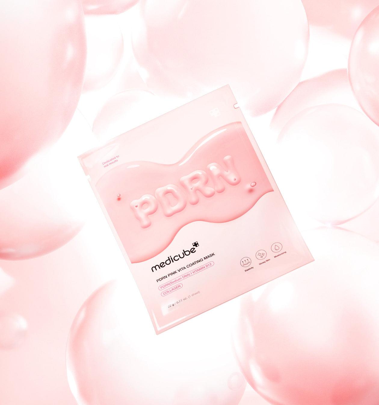 medicube PDRN Pink Vita Coating Mask 22g X 5ea (Facial Mask) 22 g