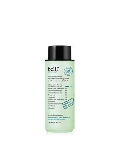 belif Problem Solution Vegan PHA Clearing Toner 150ml