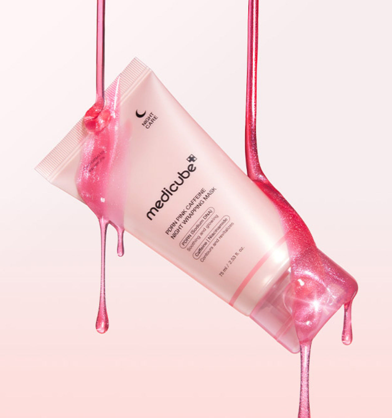 medicube PDRN Pink Caffeine Night Wrapping Mask 75ml (Mask Pack)