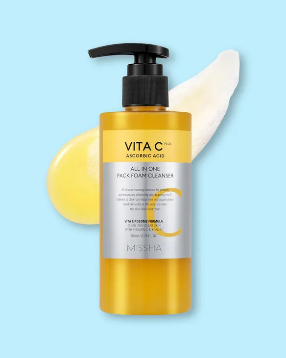 MISSHA Vita C Plus All In One Pack Foam Cleanser 200ml