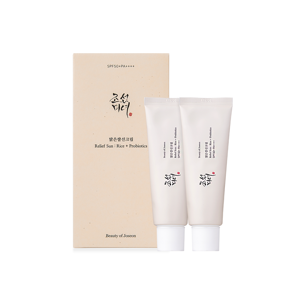 Beauty of Joseon Relief Sun: rýže + probiotika (SPF50+ PA++++) dvojité balení 50 ml x 2 ea