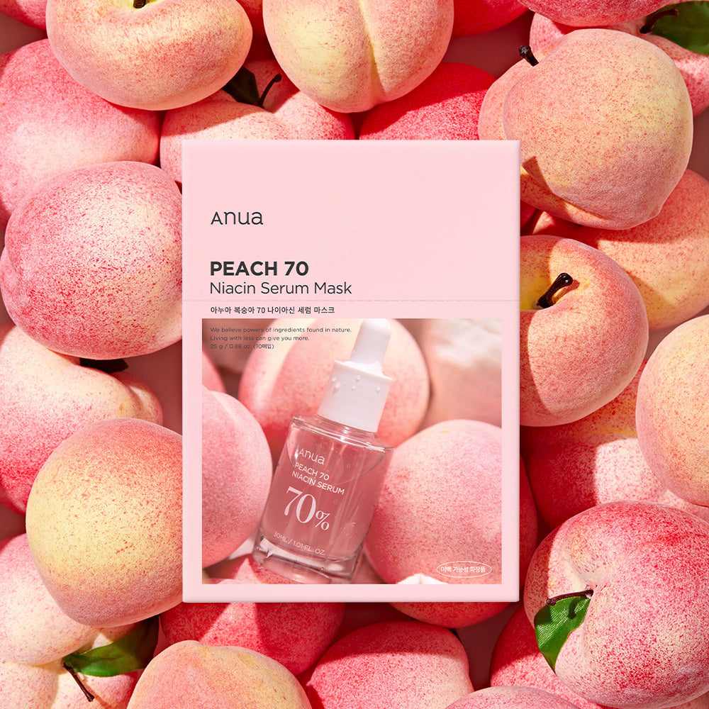 Anua Peach 70 Niacin Serum Mask Sheet 25g X 10ea (Facial Mask) 25 g