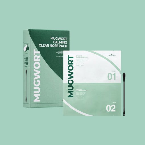 Isntree MUGWORT CALMING CLEAR NOSE PACK 5P (Patch)