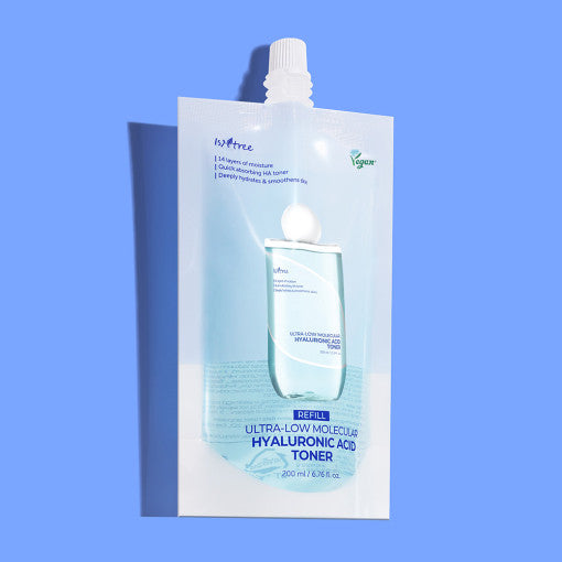 Isntree Ultra-Low Molecular Hyaluronic Acid Toner (REFILL) 200ml (Facial Toner)