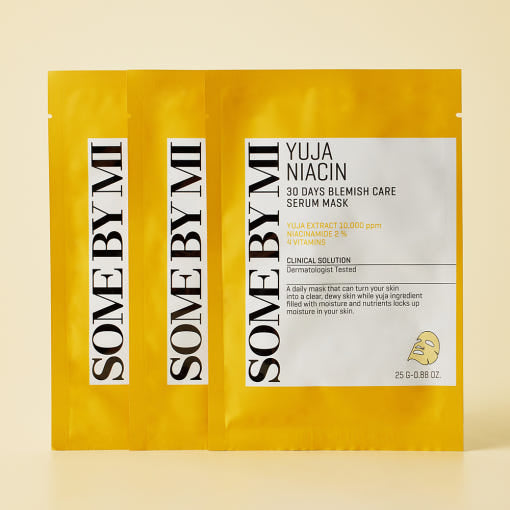 SOME BY MI Yuja Niacin Blemish Care Serum Mask (25 g x 10 ea)