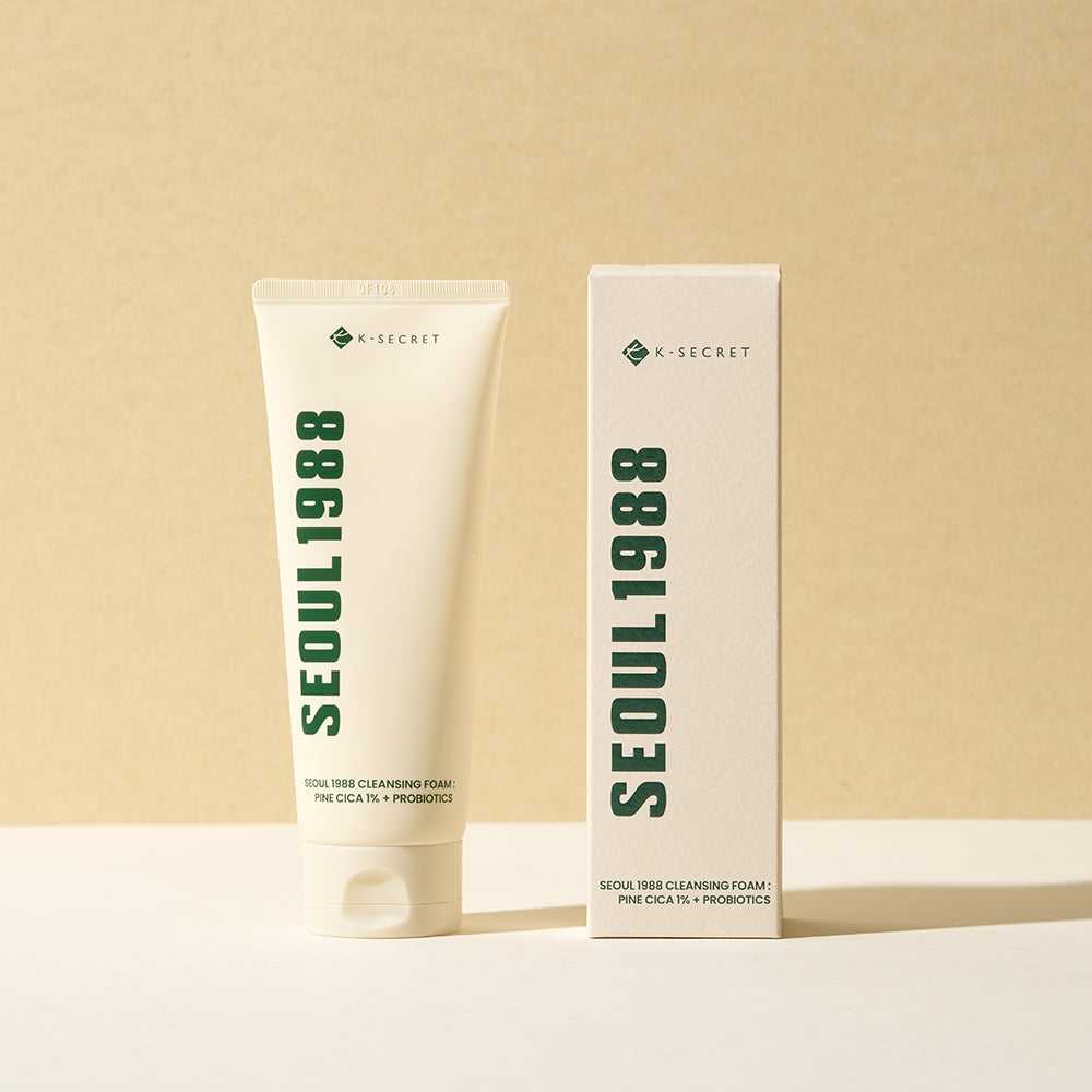 K-SECRET SEOUL 1988 Cleansing Foam : Pine Cica 1% + Probiotics 150ml