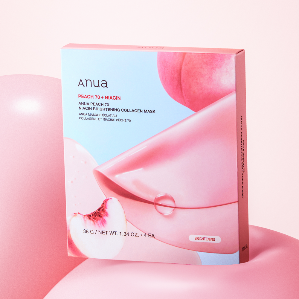 Anua Peach 70 Niacin Serum Mask 38g X 4ea (Facial Mask) 38 g